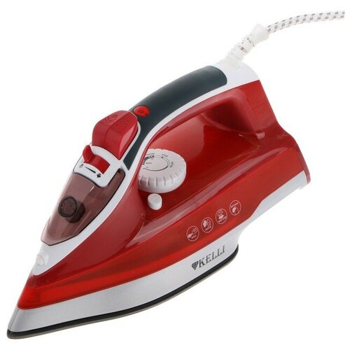Утюг KELLI KL-1622 2600 Вт тефлоновая подошва 100 гмин красный 309200₽