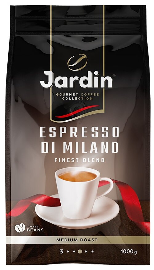 Jardin кофе зерновой Espresso di Milano 1000г. - фотография № 1