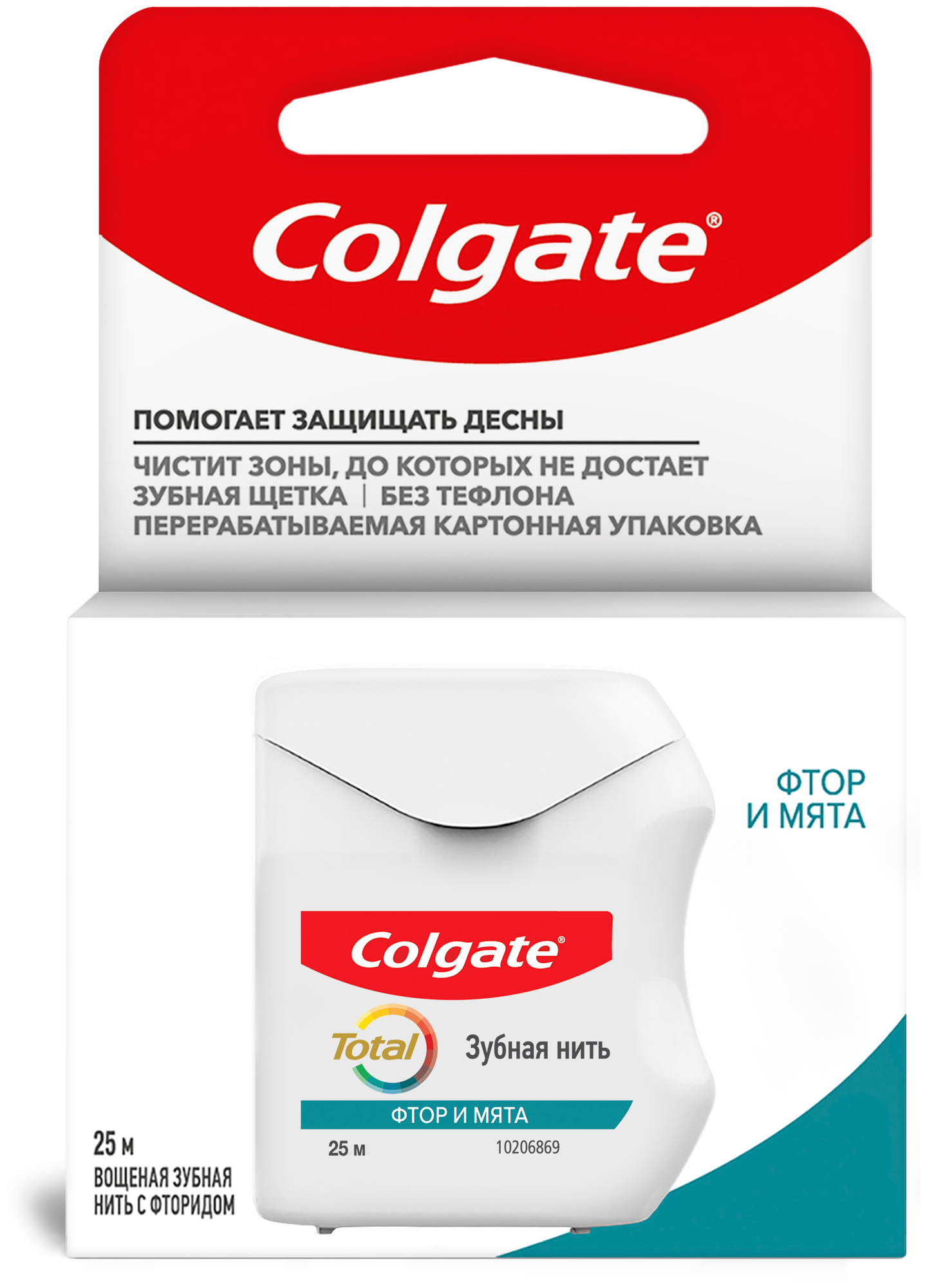 Colgate Зубная нить, total с фтором 25м - Colgate-Palmolive