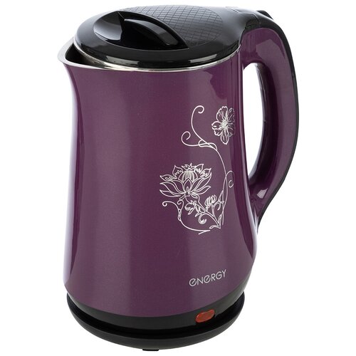 Чайник 1,8л ENERGY фиолетовый, двойной корпус