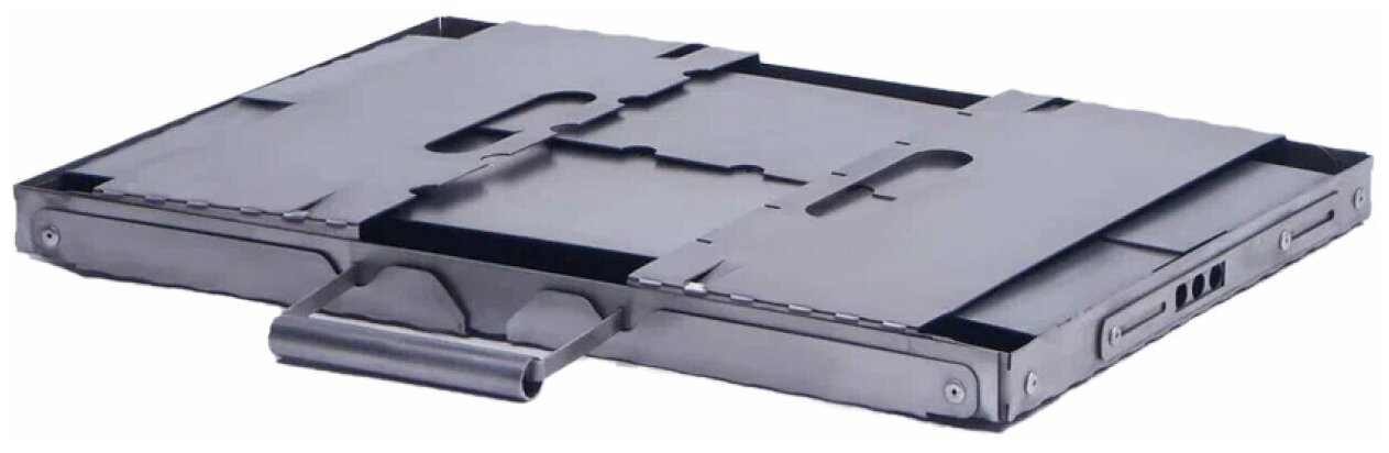 Складной мангал Helicon из углеродистой стали (чемодан), сборка - разборка за 7 секунд - фотография № 9