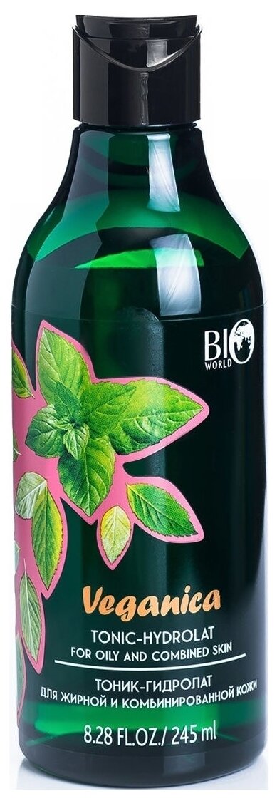 BIO WORLD Botanica тоник-гидролат для жирной и комбинированной кожи, 245 мл