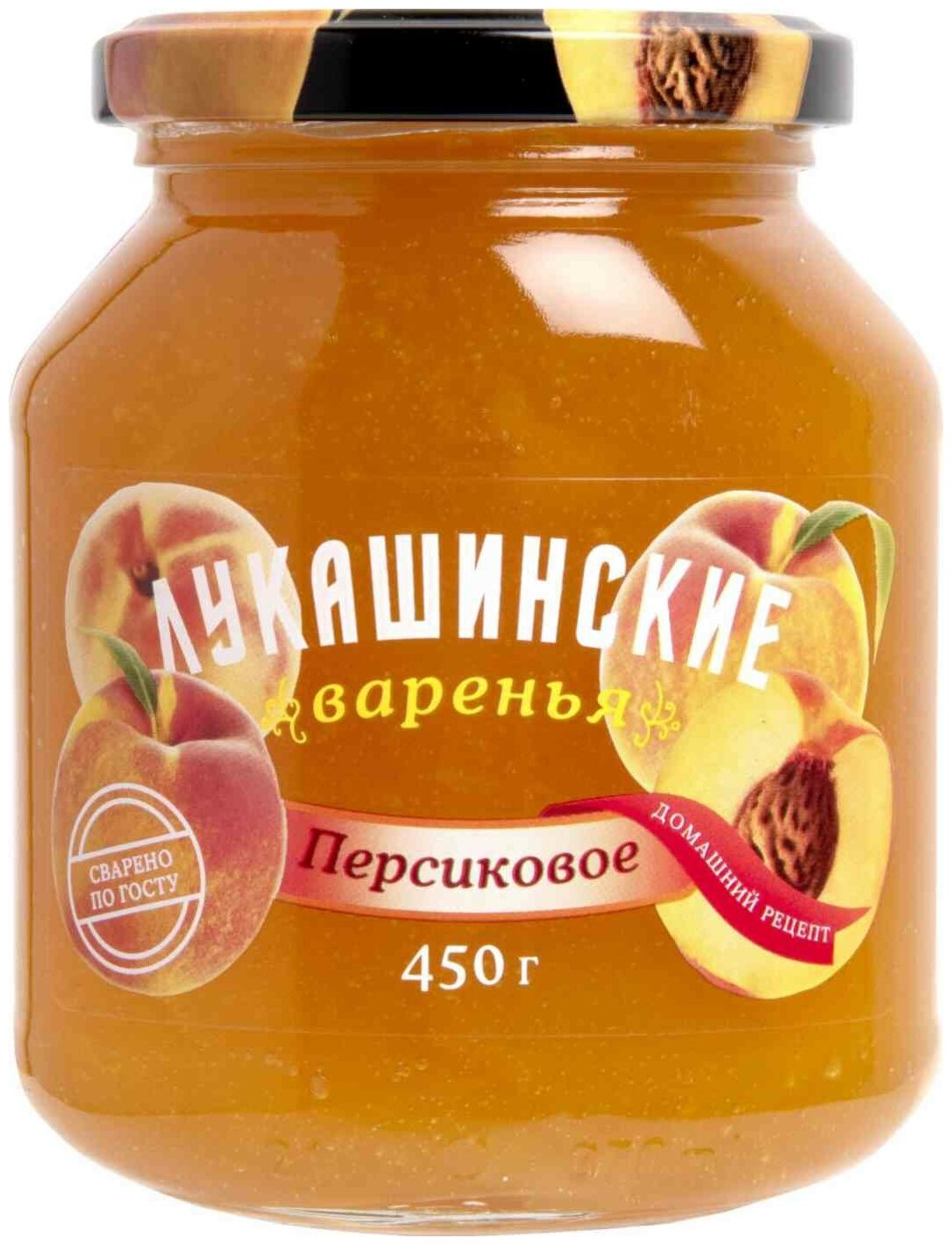 Варенье "Лукашинские" персиковое 0,450