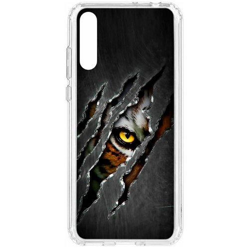 фото Чехол на y8p / honor 30i / huawei p smart s 2020 kruche print тигриный глаз / чехол для huawei / чехол с рисунком / чехол с принтом / чехол для хонор / чехол для хуавей / бампер на хуавей / чехол накладка для хонор / противоударная накладка для honor huawei / защита для honor / защита на huawei / cиликоновый чехол для huawei honor / пластиковый чехол на huawei / защитный чехол для honor / чехольчик / защита телефона / ударопрочный чехол кruче