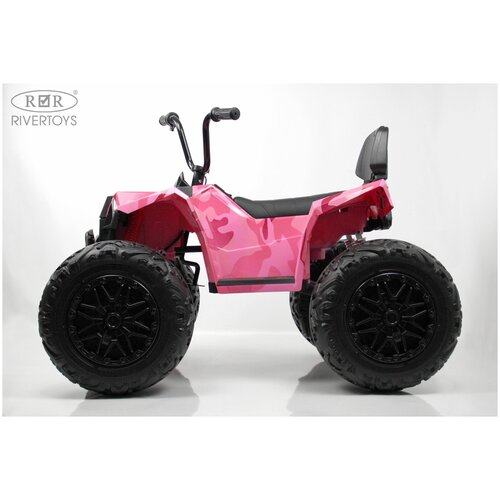 Детский электроквадроцикл RiverToys A111AA 4WD розовый камуфляж детский электроквадроцикл a333aa 4wd белый