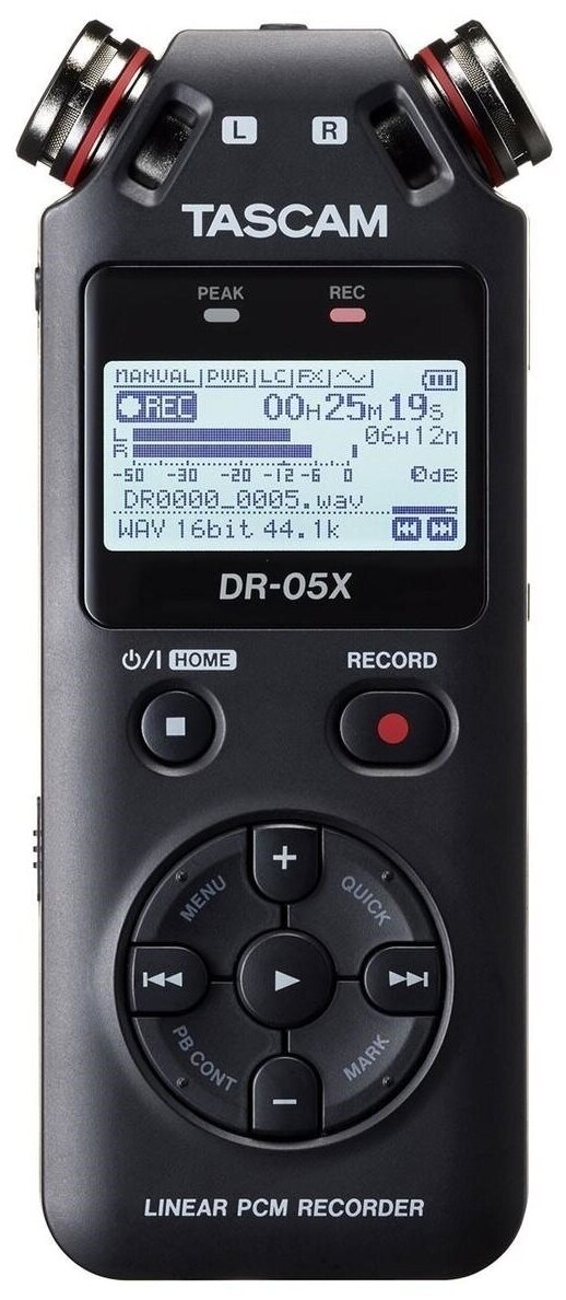 Стерео рекордер с встроенными микрофонами TASCAM DR-05X