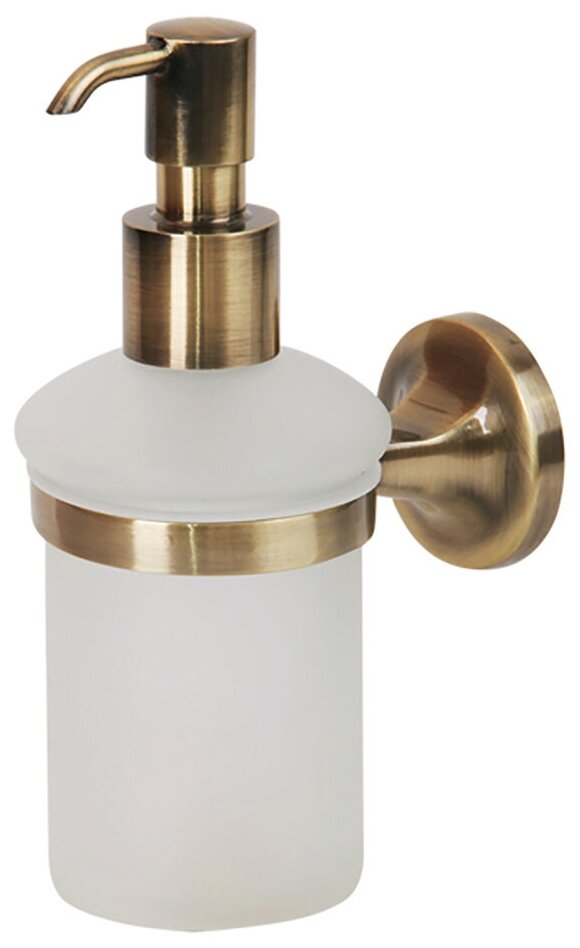 Дозатор жидкого мыла Veragio Oscar настенный, бронза/матовое стекло OSC-5270. BR