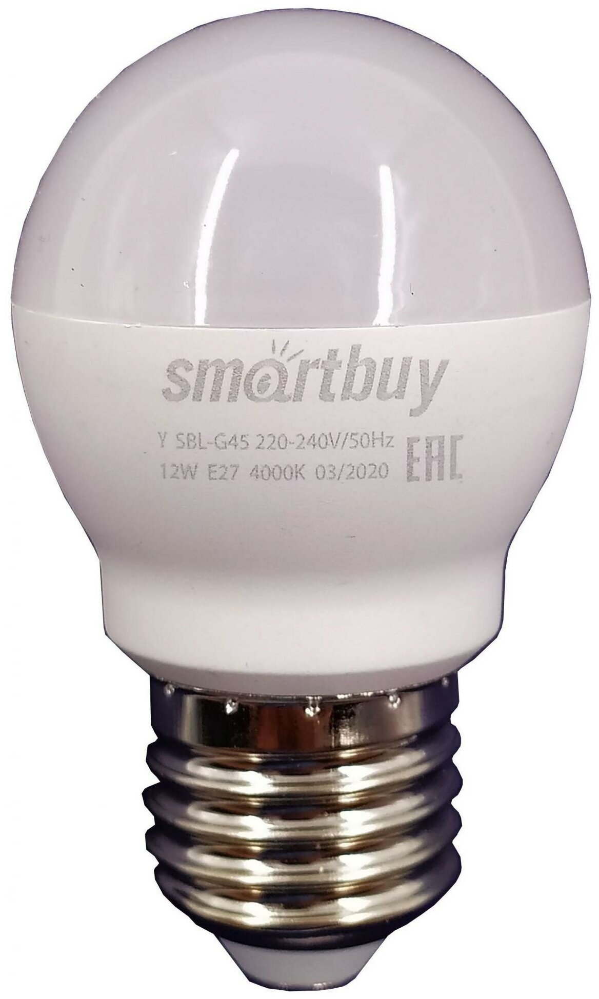 Лампа светодиодная Smartbuy SBL-G45-12-40K-E27