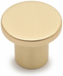 Ручка мебельная кнопка 24 мм, RC042MBSG.4 матовое брашированное сатиновое золото