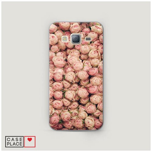 фото Чехол пластиковый samsung galaxy j3 2016 розы мелкие case place