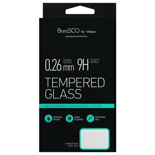 BORASCO Защитное стекло BoraSCO Full Glue Xiaomi Redmi 9A/9C черная рамка защитное стекло премиум для xiaomi redmi 9a 9c черное салфетки в комплекте