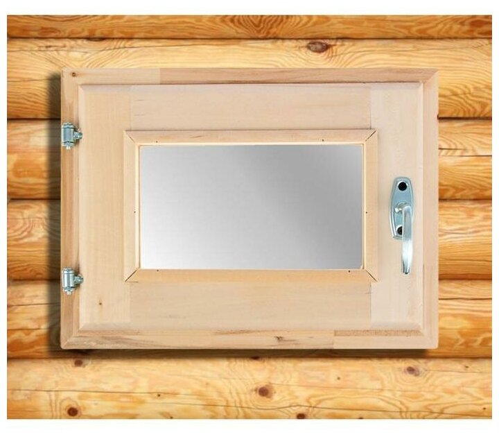 Добропаровъ Окно, 40х30 см, двойное стекло, липа - фотография № 1