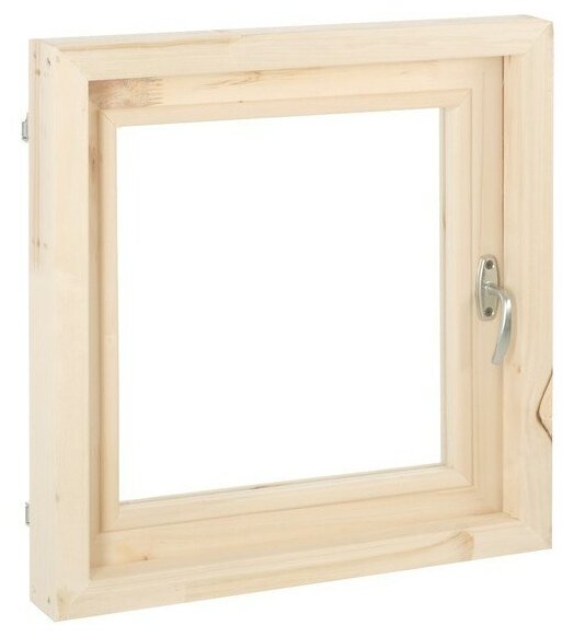 Окно, 50×50см, двойное стекло липа, наружное открывание - фотография № 2
