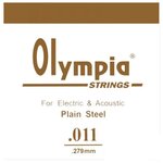 Olympia 011P Струна, Plain Steel, 011 - изображение