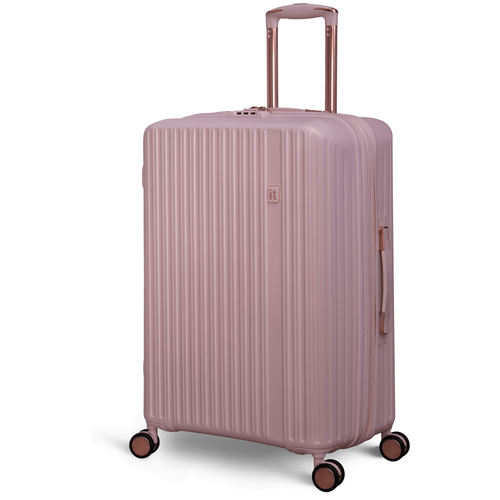 Чемодан IT Luggage, 105 л, размер M+, розовый чемодан it luggage 46 л размер s розовый