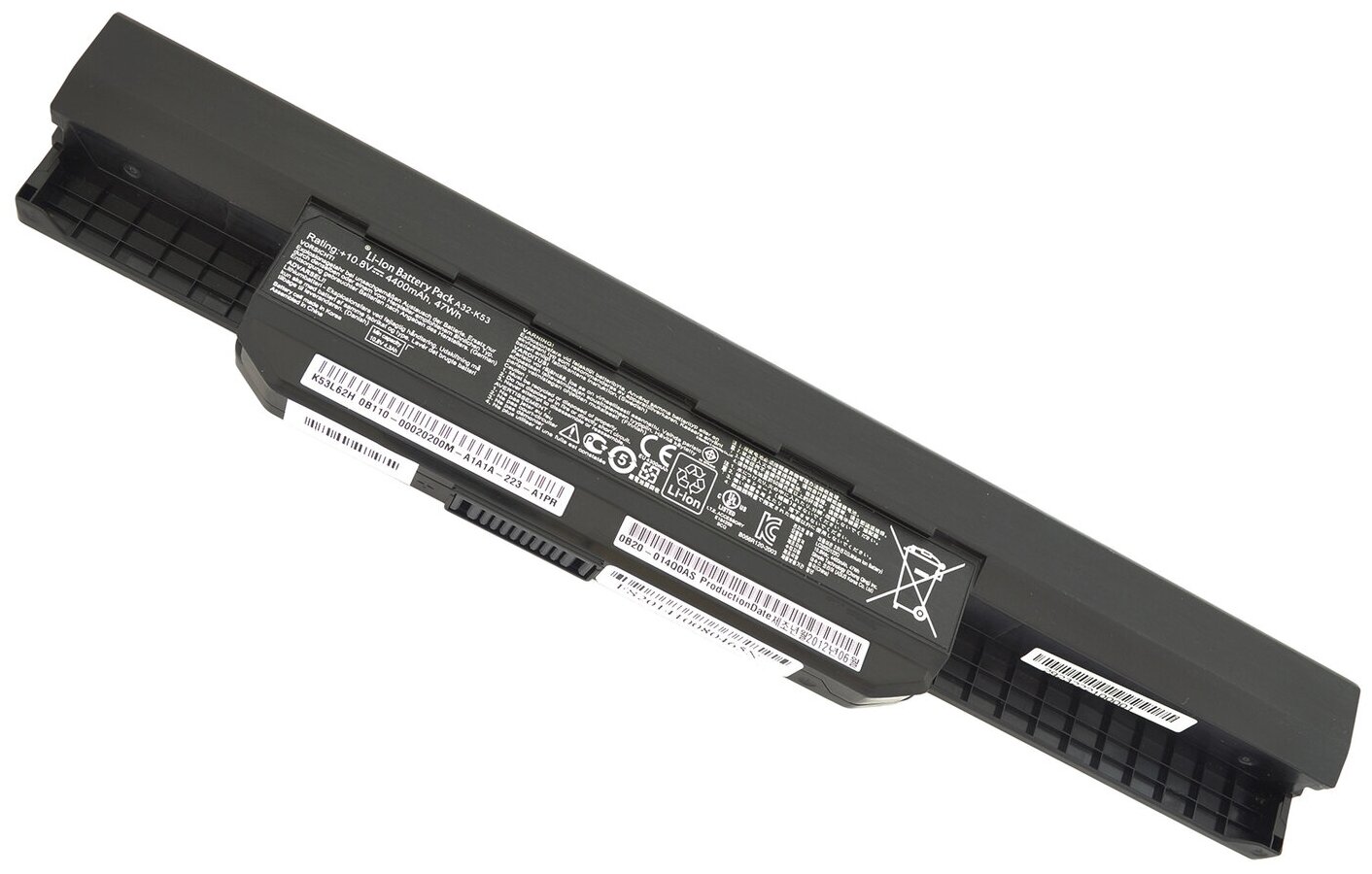 Аккумулятор для Asus A32-K53 / K53s / X54h / X53u / K53sd / X53s / K53e / A53s / K53sv / X53b / K53t / X54c / K53u / K43e / K53sm / A54h / K53tk / X54