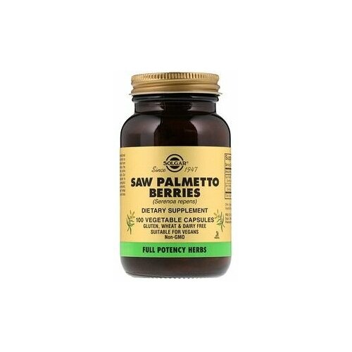 Solgar Saw Palmetto Berries 100 вегетарианских капсул