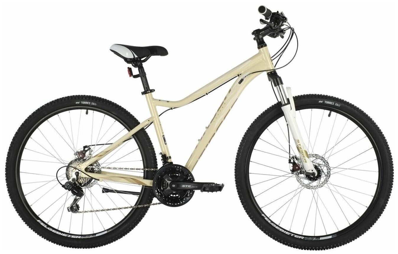 Велосипед STINGER 27.5" LAGUNA EVO бежевый, алюминий, размер 19"