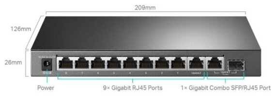 Коммутатор TP-LINK TL-SG1210MPE