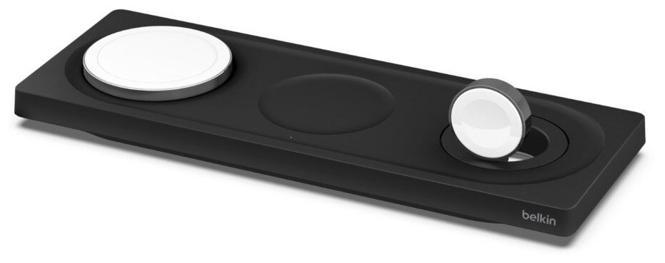 Зарядная станция с поддержкой MagSafe Belkin BOOST CHARGE PRO с магнитным креплением для Apple Watch (WIZ016) (Чёрный / Black)