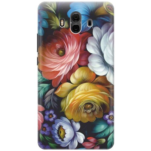 фото Re:pa накладка transparent для huawei mate 10 с принтом "цветочная роспись"
