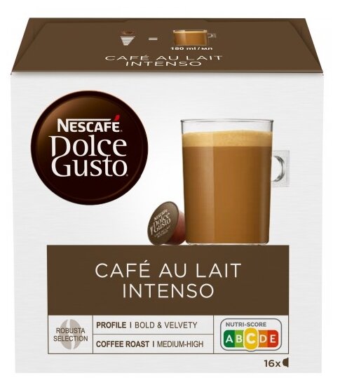 Капсулы для кофе Nescafe Dolce Gusto CAFE AU LAIT INTENSO (16 капсул) - фотография № 2