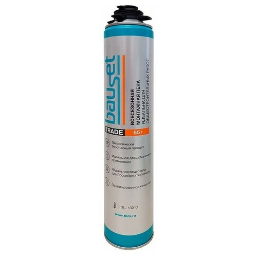 Монтажная пена Bauset TRADE 65 профессиональная всесезонная 792₽
