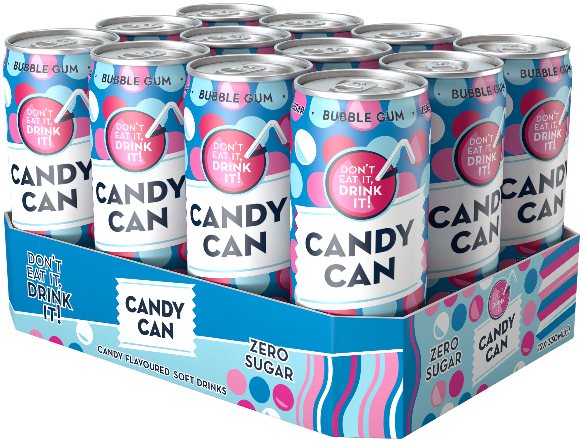 Нап.Candy can Buble gum 0,33х12 бан - фотография № 1