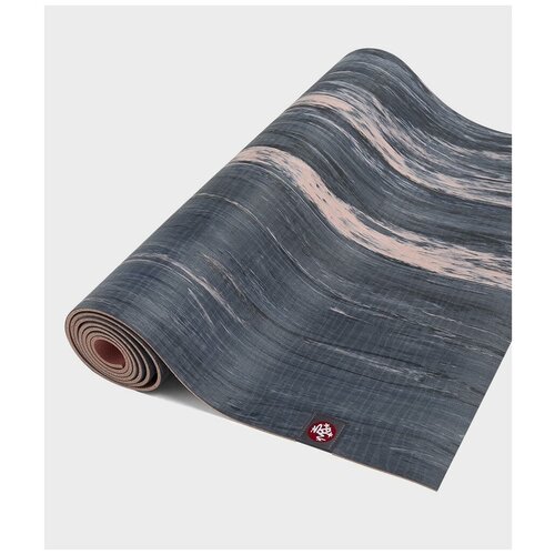 фото Коврик для йоги manduka eko lite mat 4мм из каучука, 180*61*0,4 см - coral marbled серый ramayoga