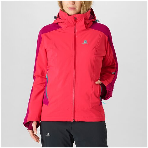 Куртка горнолыжная SALOMON 2018-19 BRILLIANT JKT W Hibiscus/Cerise (US:XS)