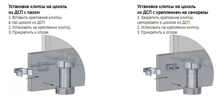 Клипса усиленная для цоколя с площадкой, 4 шт - фотография № 4