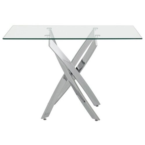 Стол Stool Group Стол Стол обеденный Варна 120*80 стеклянный, для кухни столовой гостиной дизайнерские дачи 75см 120см 80см стекло металл