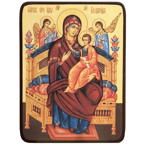 Икона Всецарица (Пантанасса) Божией Матери, размер 19 х 26 см икона всецарица пантанасса божией матери на голубом фоне размер 19 х 27 см