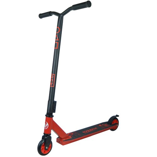 Детский трюковой самокат Nonstopika Overpik черно-красный