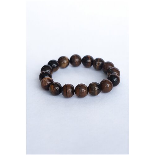 фото Браслет из натуральных камней / браслет с рисунком / браслет / камни / браслет с ниткой / тигровый глаз / 10 мм sadhu_doski