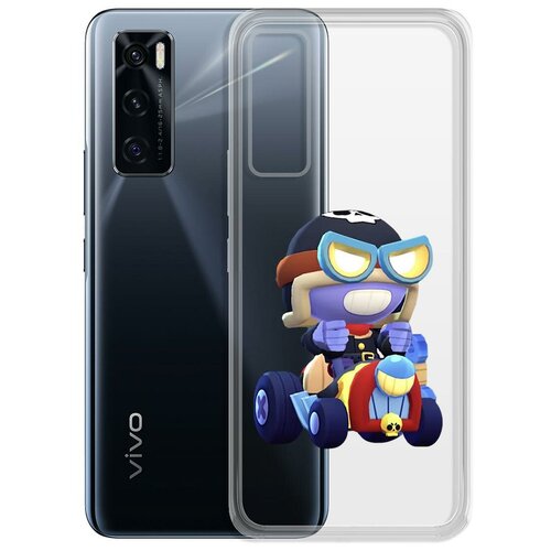 фото Чехол-накладка clear case brawl stars-безумный карл для vivo v20 se krutoff group