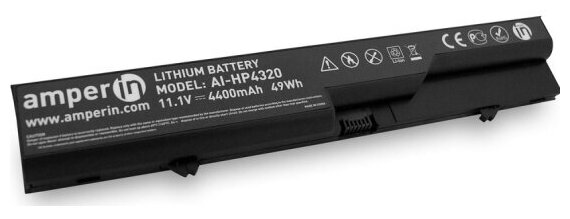 Аккумулятор для ноутбука Amperin AI-HP4320 для HP ProBook 4320S 11.1V 4400mAh (49Wh)