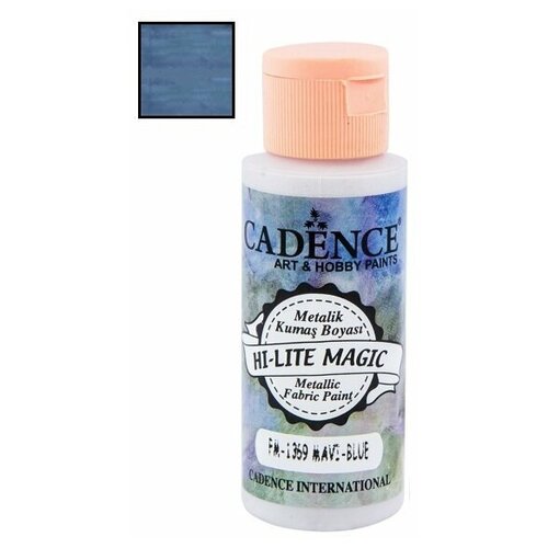 Краска для ткани Cadence Hi-Lite Magic Metallic Fabric Paint. Blue FM-1369