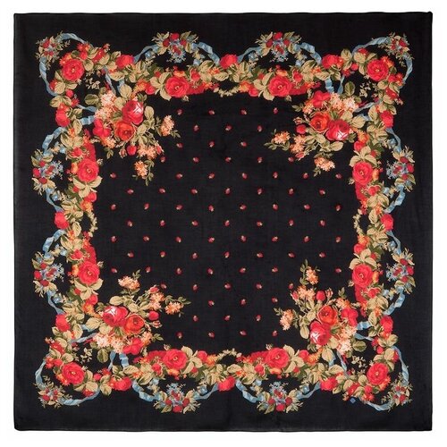 фото Павловопосадский платок 10877-18 павловопосадская платочная мануфактура