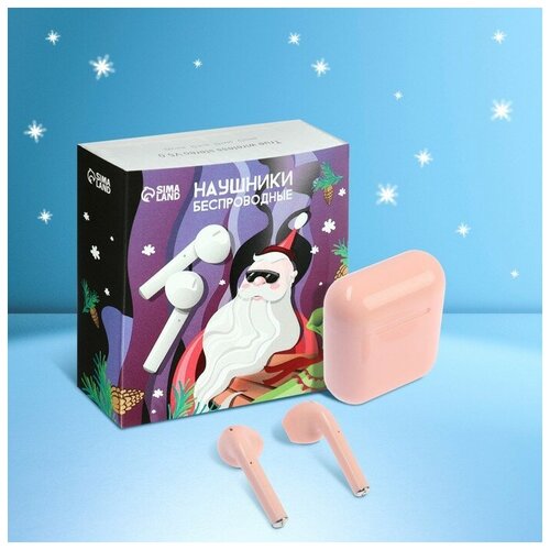 Наушники беспроводные i12 NY TWS BT 50 35300 мАч сенсор глянцевые розовые 233800₽