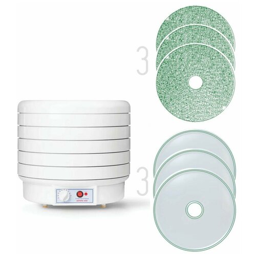 Сушилка волтера 1000 из полипропилена с мех блоком упр электросушилка 5 решет 4 сетчатых 4 сплошных поддонов 1355200₽