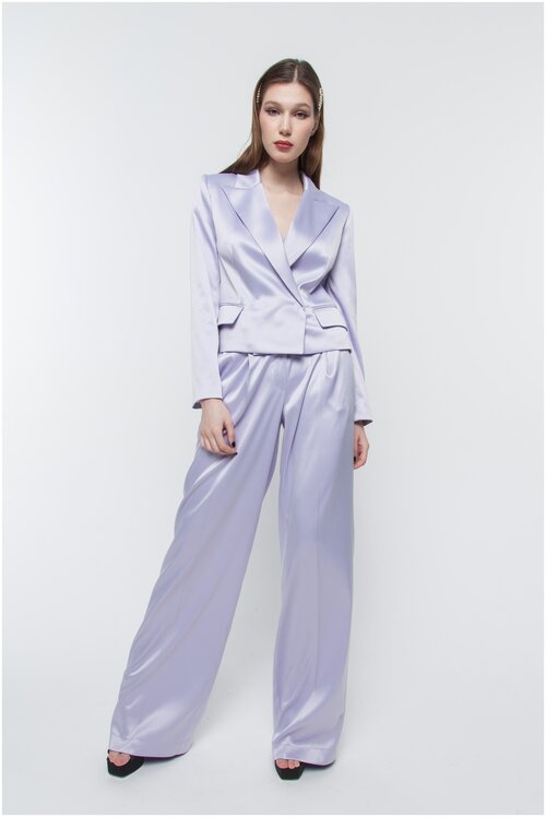 Пиджак ANNAIVANOVA, размер 44, фиолетовый