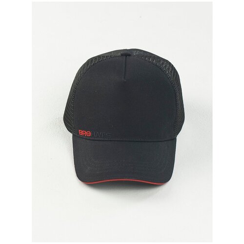 фото Кепка мужская бейсболка летняя с сеткой темно-синяя bro hats