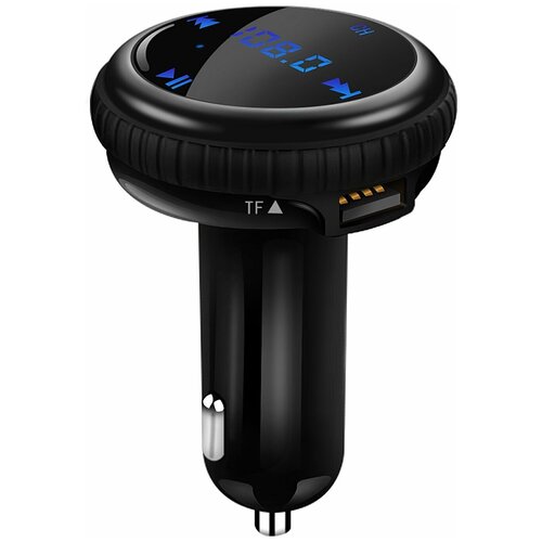 Автомобильный Bluetooth FM модулятор (трансмиттер) с функцией зарядки и цифровым дисплеем USB