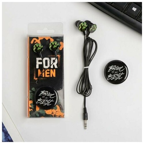 Набор наушники вакуумные и попсокет For men 135 х 6 см 45800₽