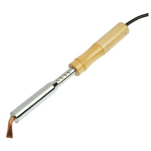 Паяльник тундра деревянная рукоятка плоское медное жало 75 Вт 220 В 579200₽