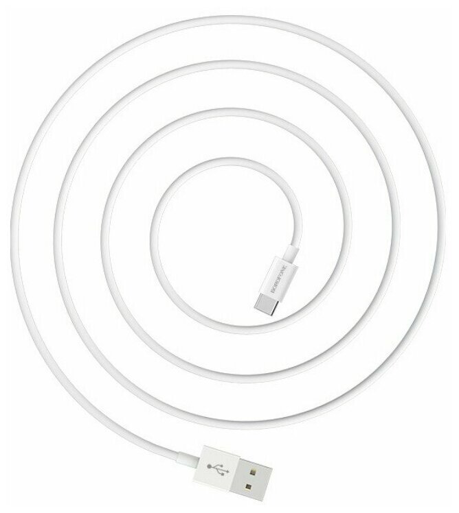 Кабель USB - Type-C Borofone BX22 Bloom 1.0м цвет белый