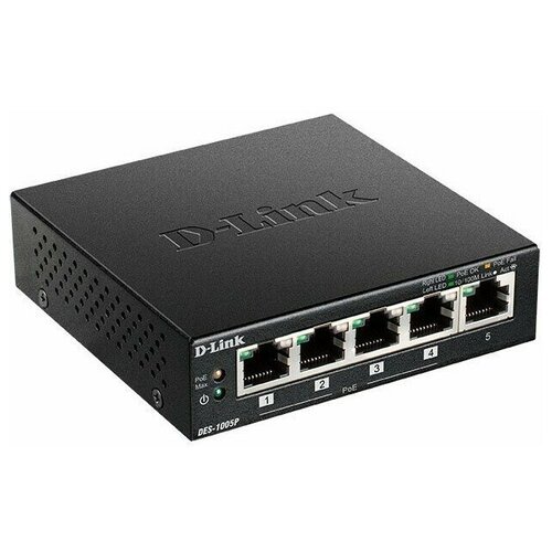 Коммутатор свитч D-Link DES-1005P 448000₽