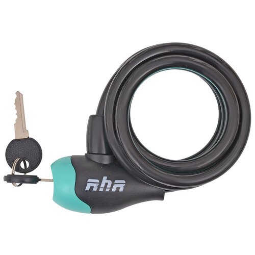 фото Замок велосипедный с ключом 10x1500 мм серый rush hour