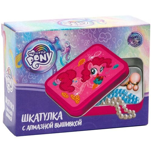 фото Алмазная вышивка на шкатулке «пинки пай», my little pony, 8.5 х 11.5 см hasbro